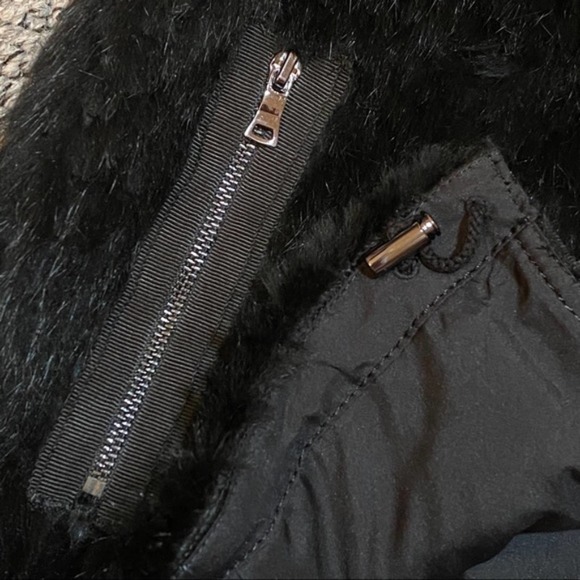 Neiman Marcus FUR Hooded Jacket Coat NEW! $885 Rabbit Vest Elie Tahari Hood xs - Picture 9 of 9